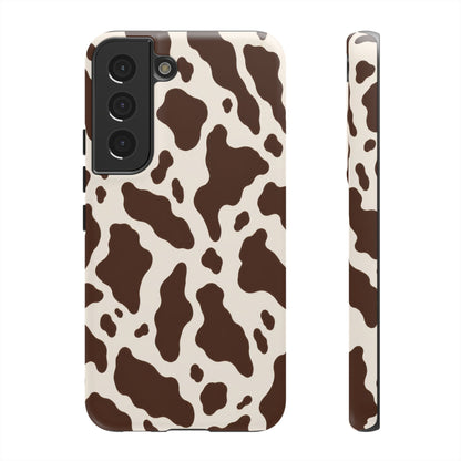 Cocoa Ranch Samsung Galaxy Tough Case | Brown Cow Print