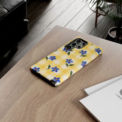 Buttercup Picnic Samsung Galaxy Tough Case | yellow gingham