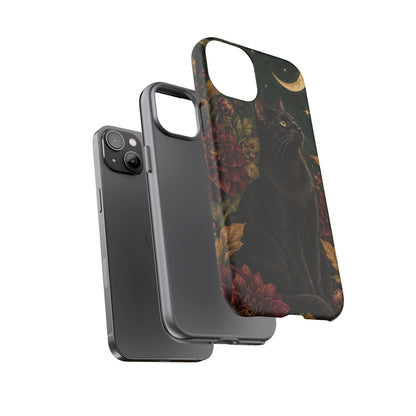 Midnight Familiar iPhone Tough Case | black cat