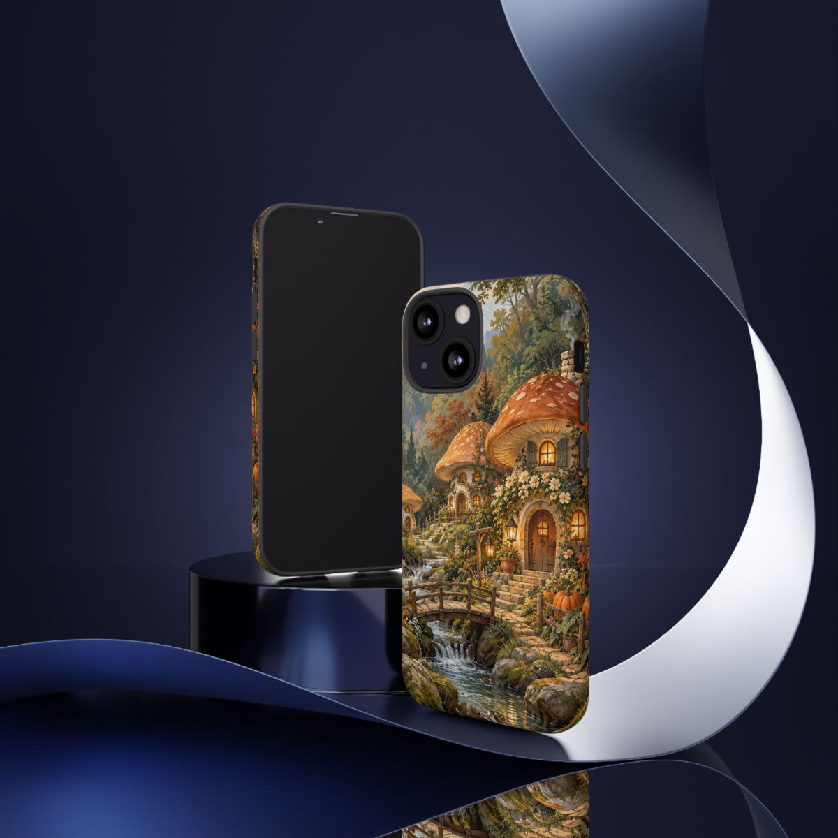 Honeycap Village iPhone Tough Case | Mushroom Village