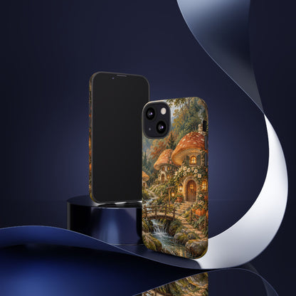 Honeycap Village iPhone Tough Case | Mushroom Village