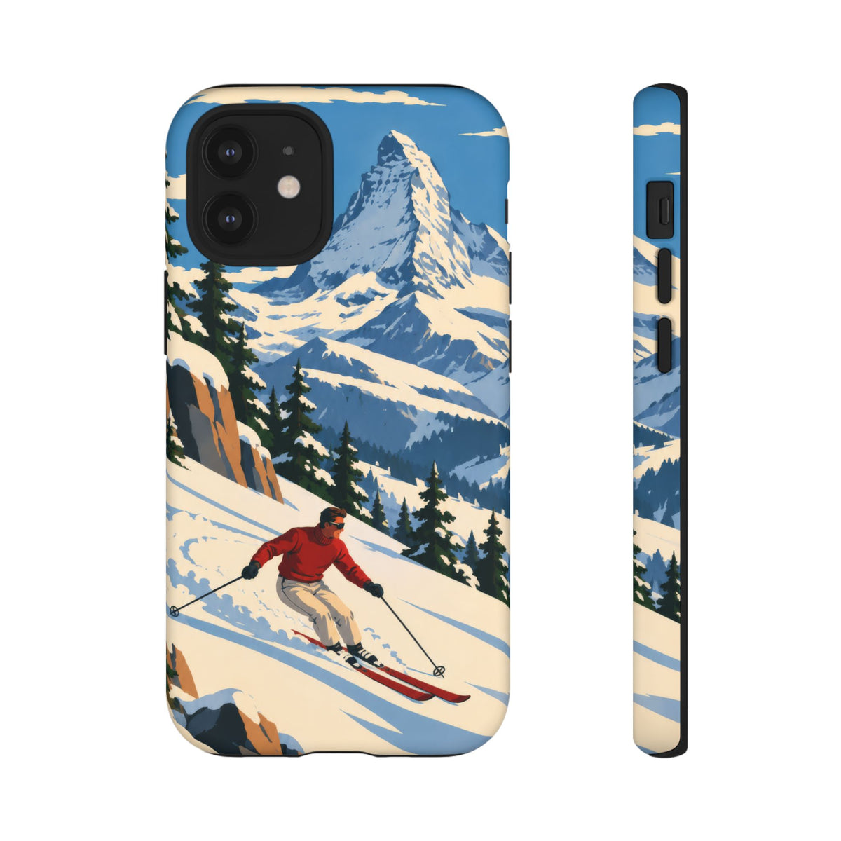Swiss Skiing — Downhill Arc iPhone Tough Case