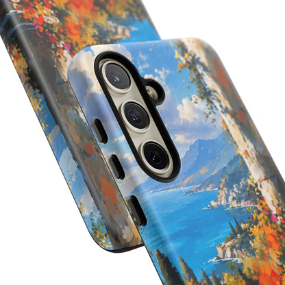 Azure Sanctuary Samsung Galaxy Tough Case | Painterly Coastal Landscape