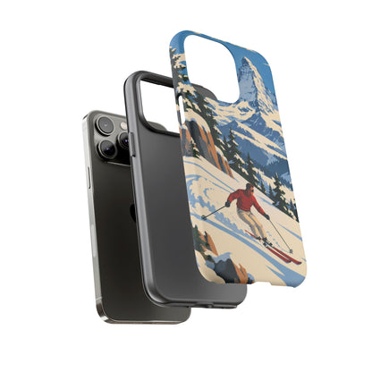 Swiss Skiing — Downhill Arc iPhone Tough Case