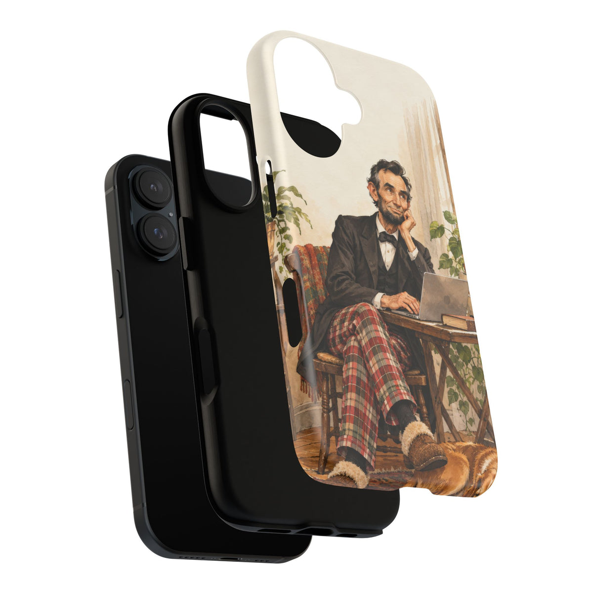 Abe from Home iPhone Tough Case | lincoln work from home