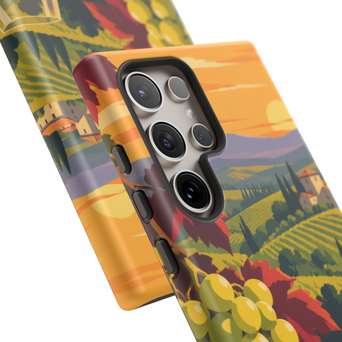 Wine & Grapes — Golden Vintage Samsung Galaxy Tough Case | wine grapes