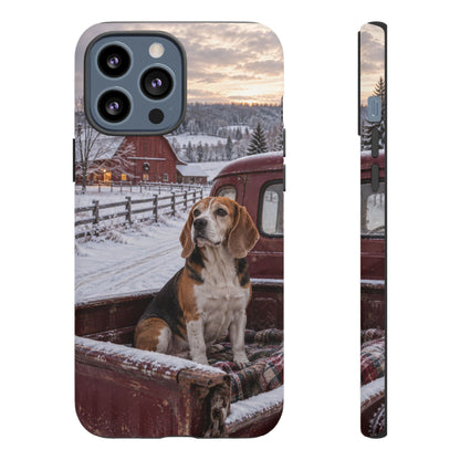 Winter Farm Watch iPhone Tough Case | beagle