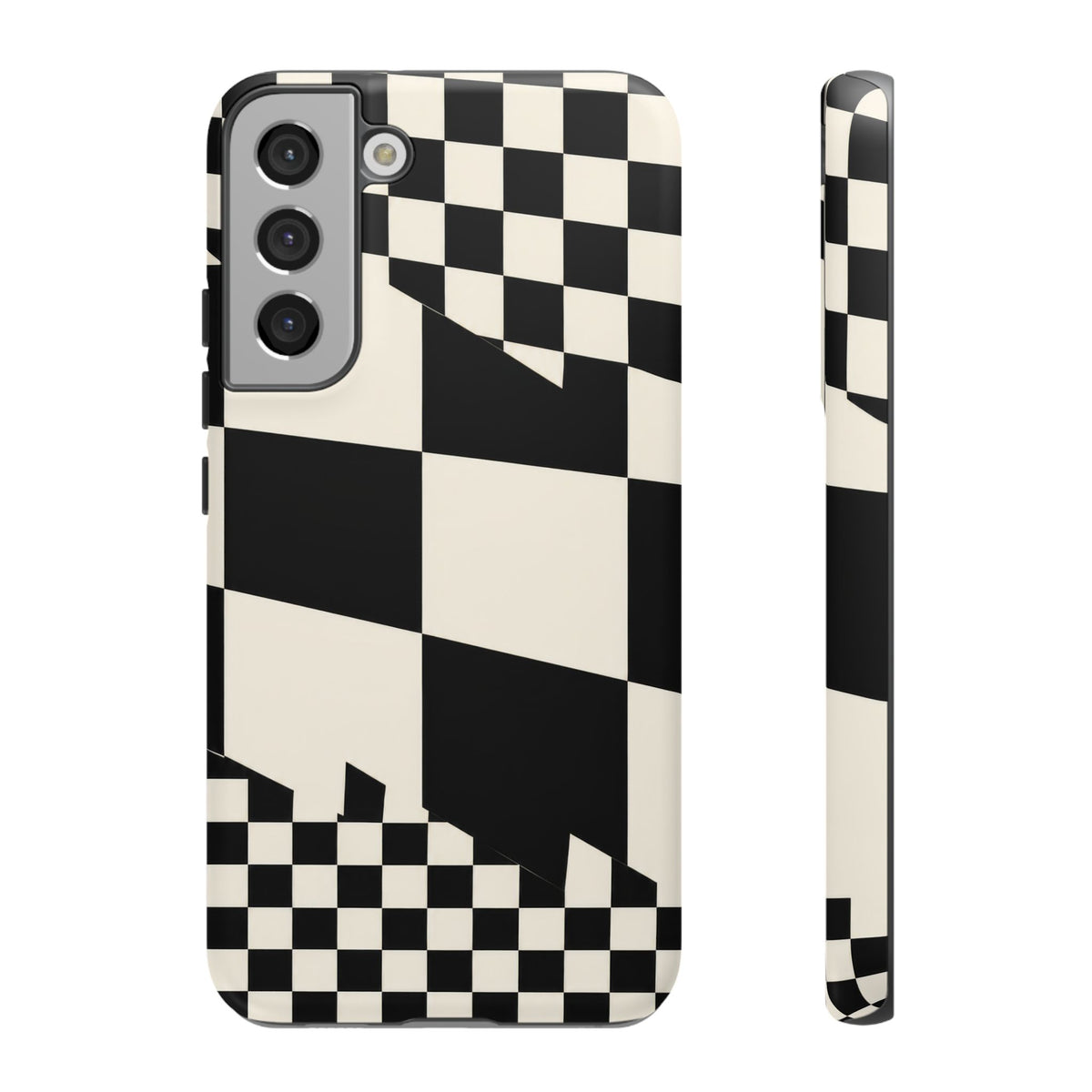 Check Shift Samsung Galaxy Tough Case | Black & White Checkerboard