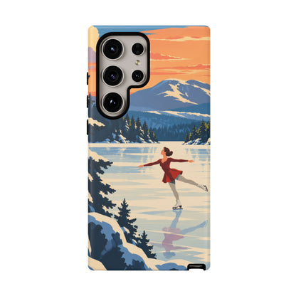 Lake Placid Skater — Winter Glide Samsung Galaxy Tough Case