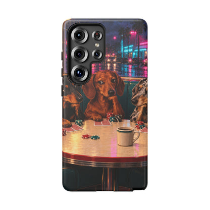 All-Night Aces Samsung Galaxy Tough Case | dachshund poker