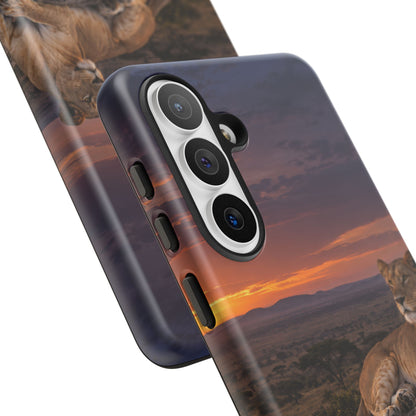Lioness in the Blue Hour Samsung Galaxy Tough Case