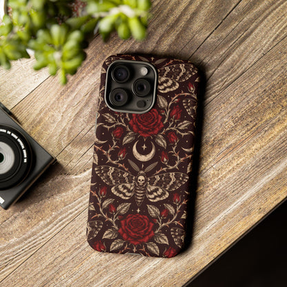 Velvet Moth Masquerade iPhone Tough Case | gothic moth