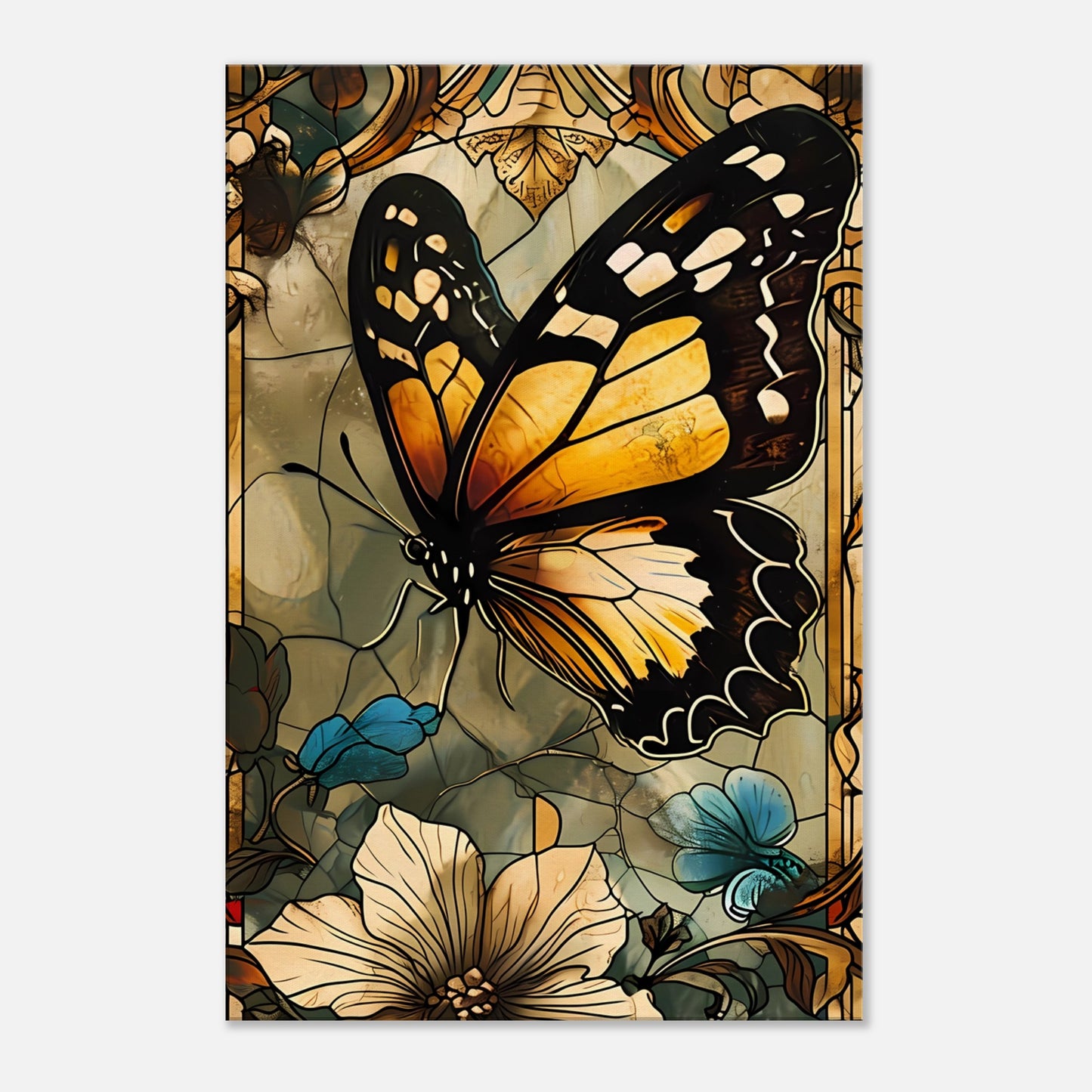 Canvas Wall Art - Radiant Monarch