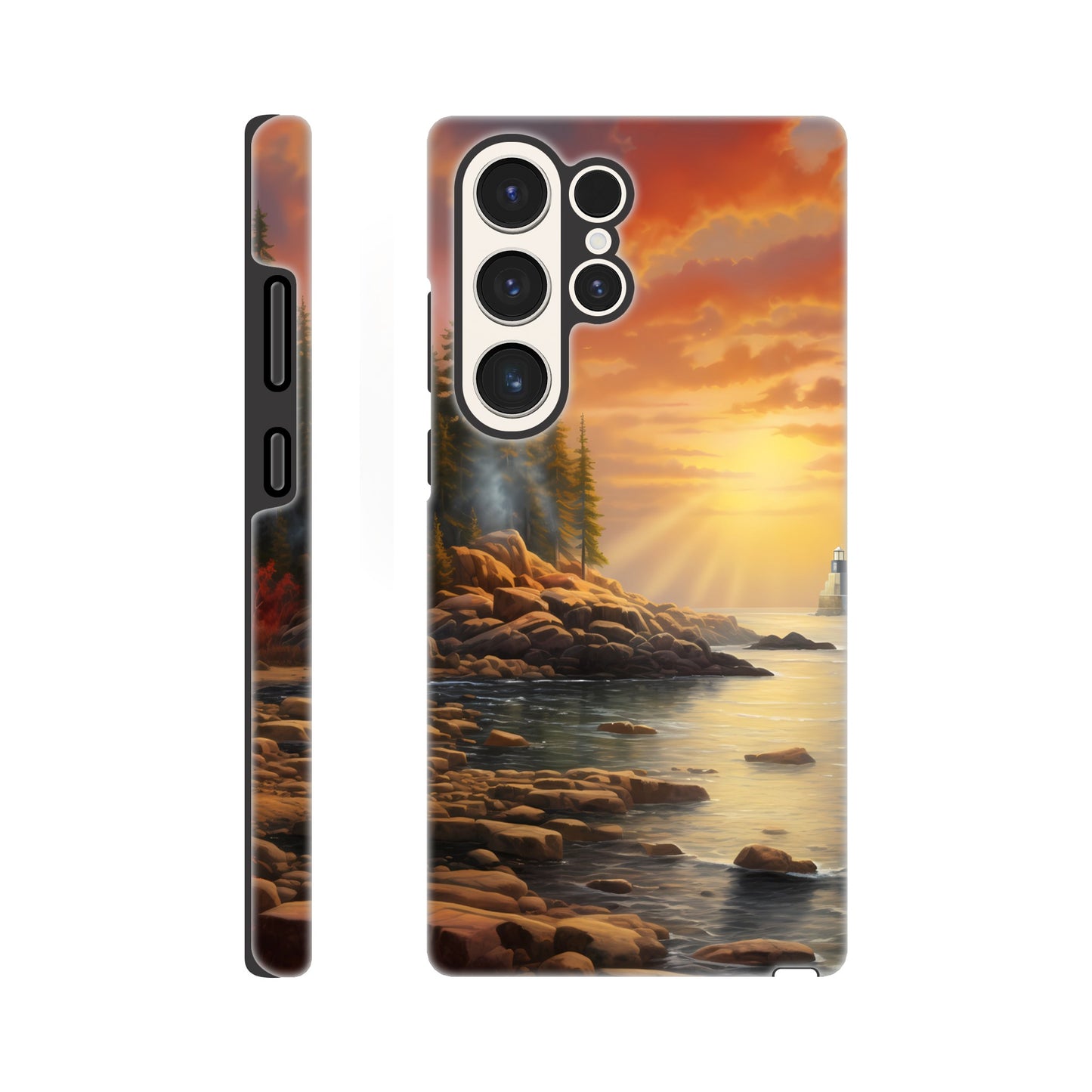 Samsung Case - Acadia Lighthouse Luminance