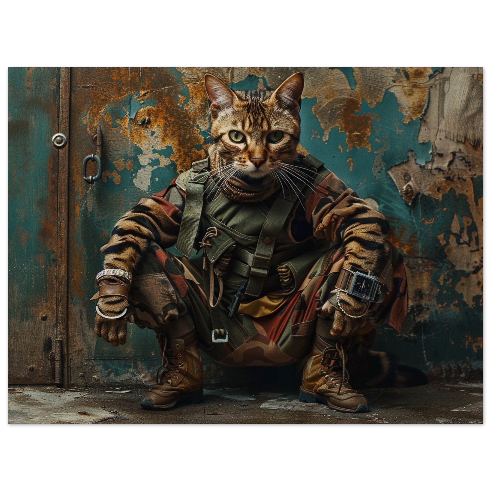 Commando Cat - The Ultimate Bengal Warrior Paper Poster – KASOPIA
