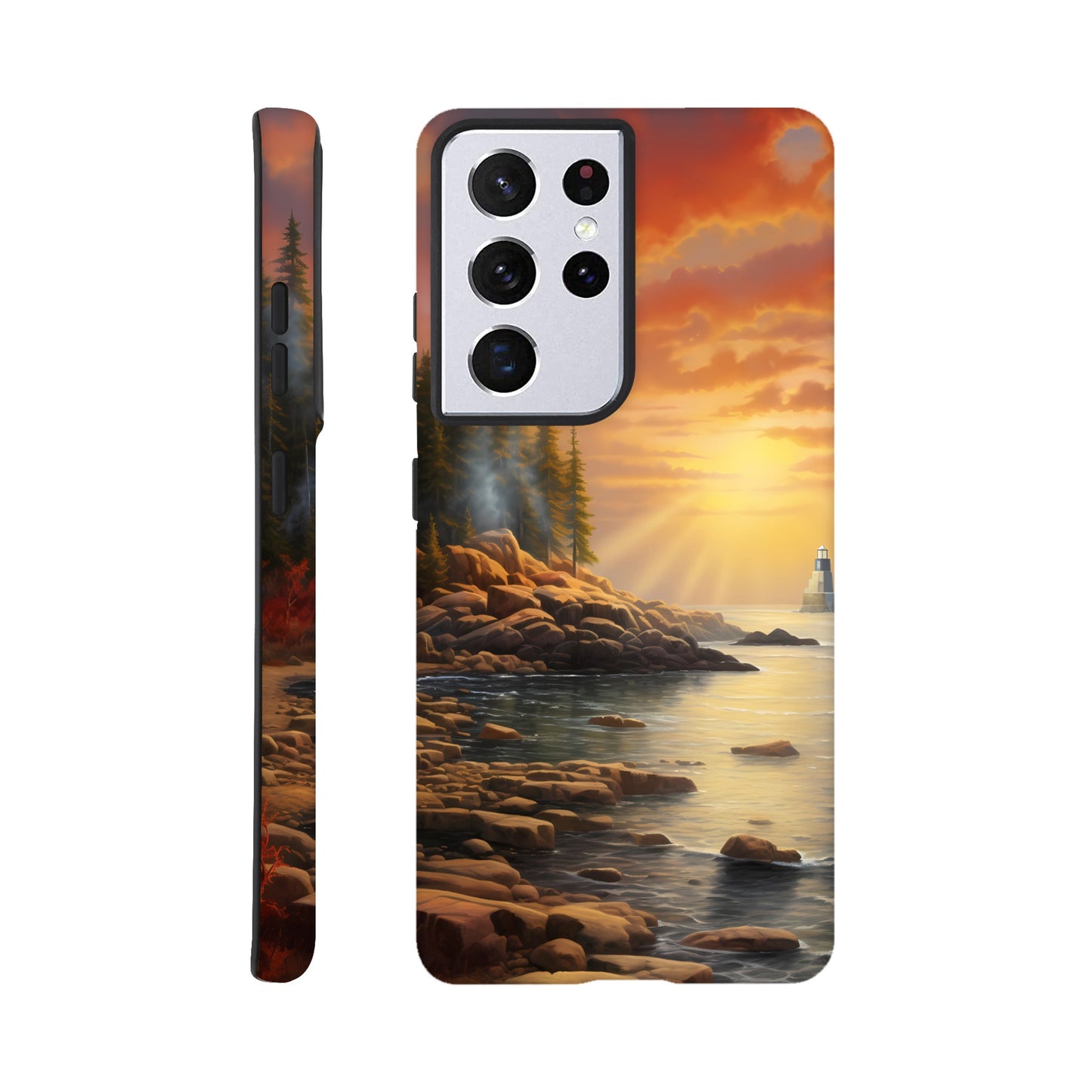 Samsung Case - Acadia Lighthouse Luminance