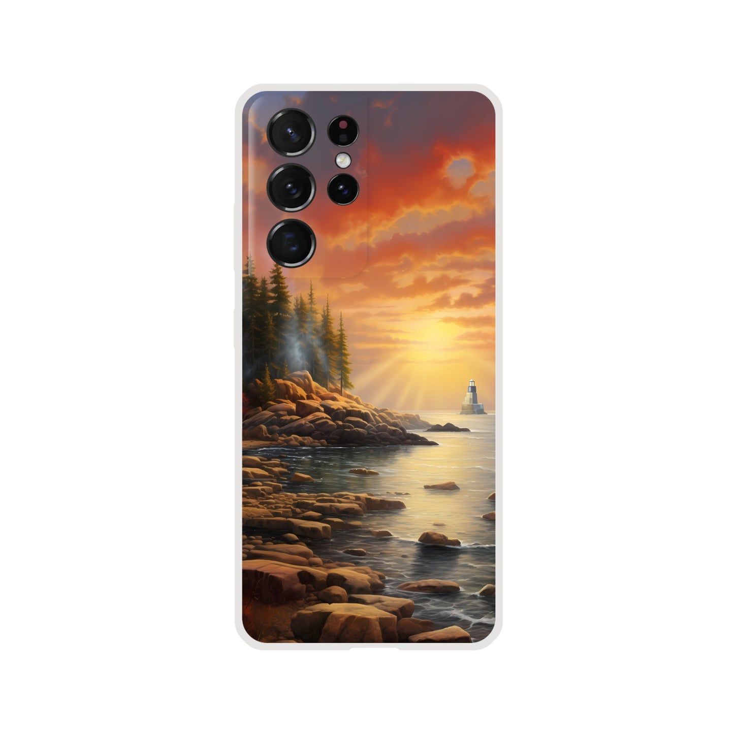 Samsung Case - Acadia Lighthouse Luminance