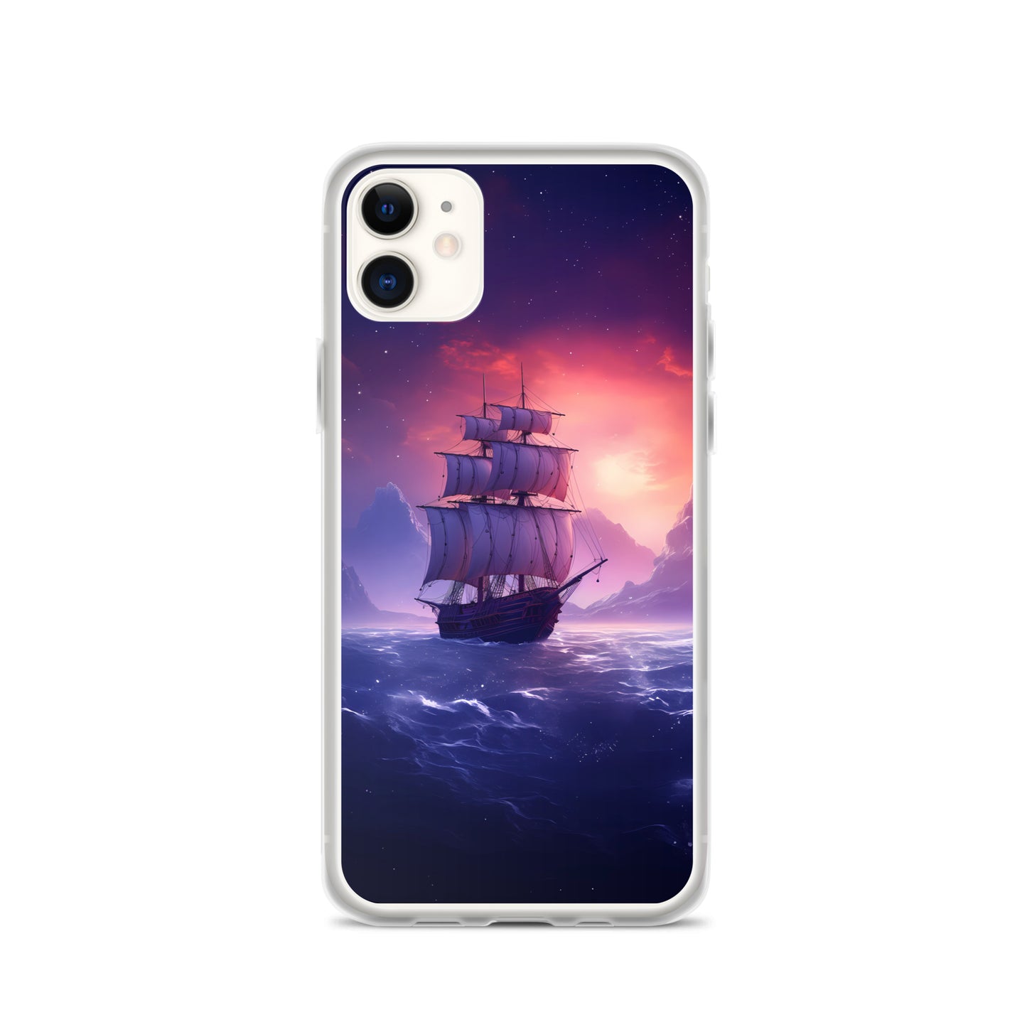 iPhone Case - Seascape Wooden Ship at Dusk