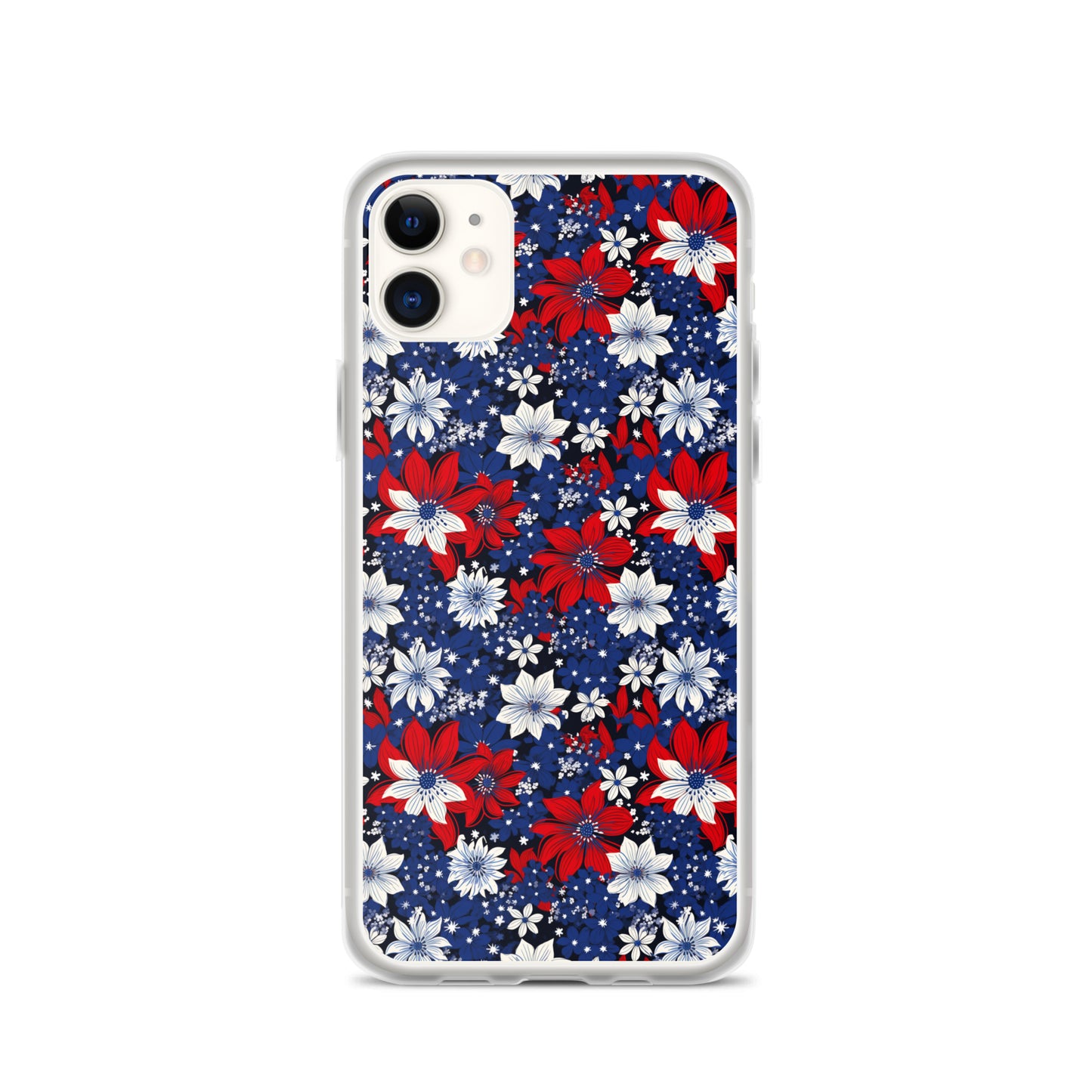 iPhone Case - Patriotic Poinsettas