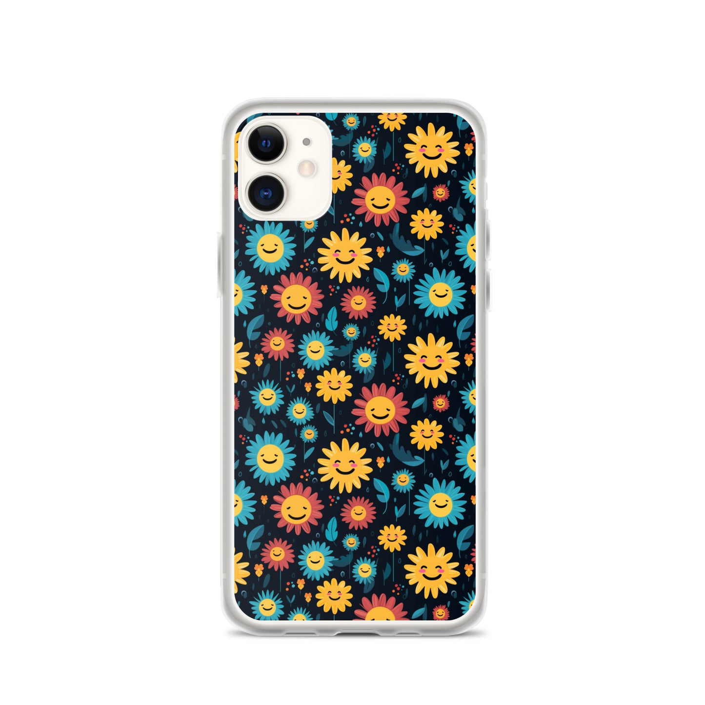 iPhone Case - Happy Smiley Flowers