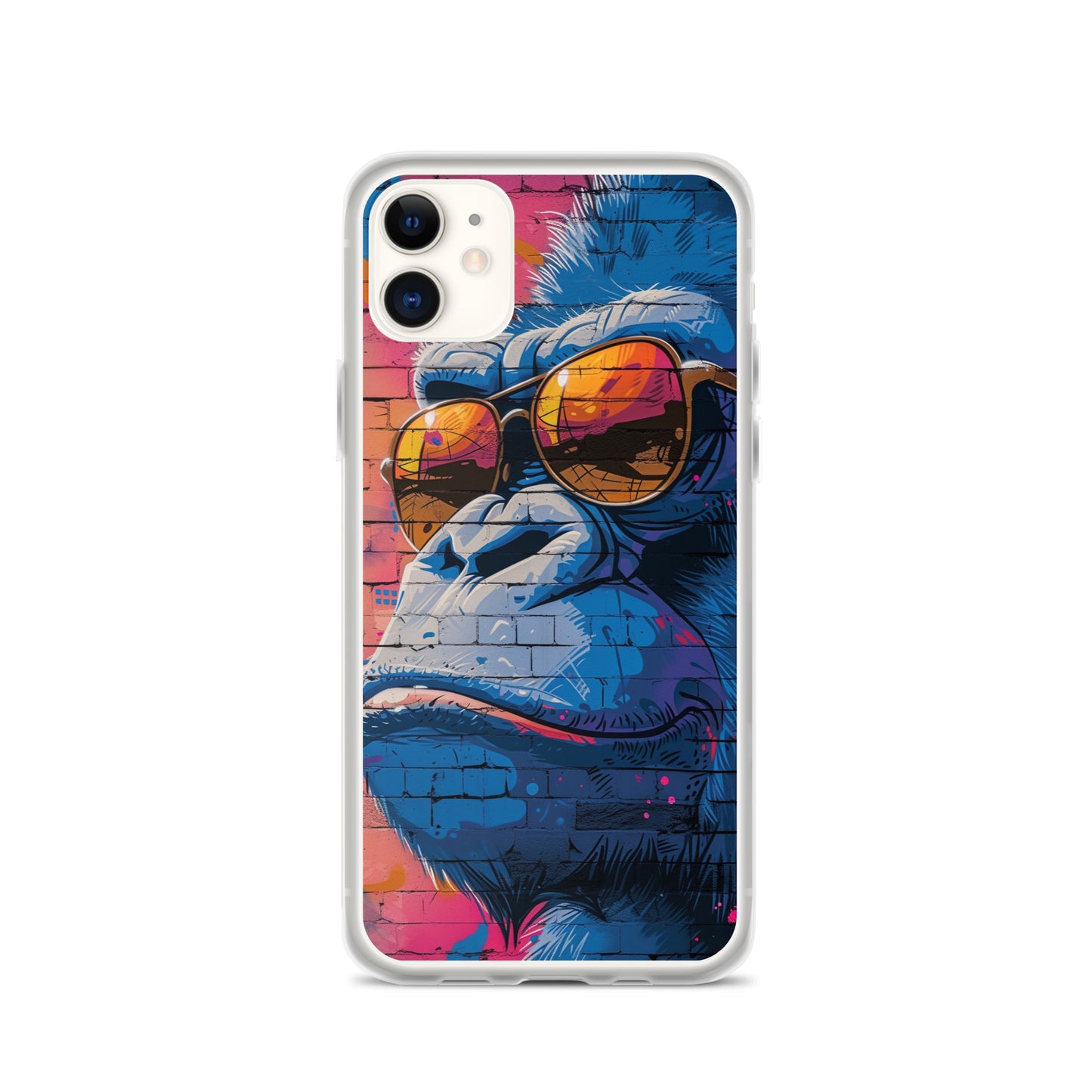 iPhone Case - Blue Gorilla Graffiti Art