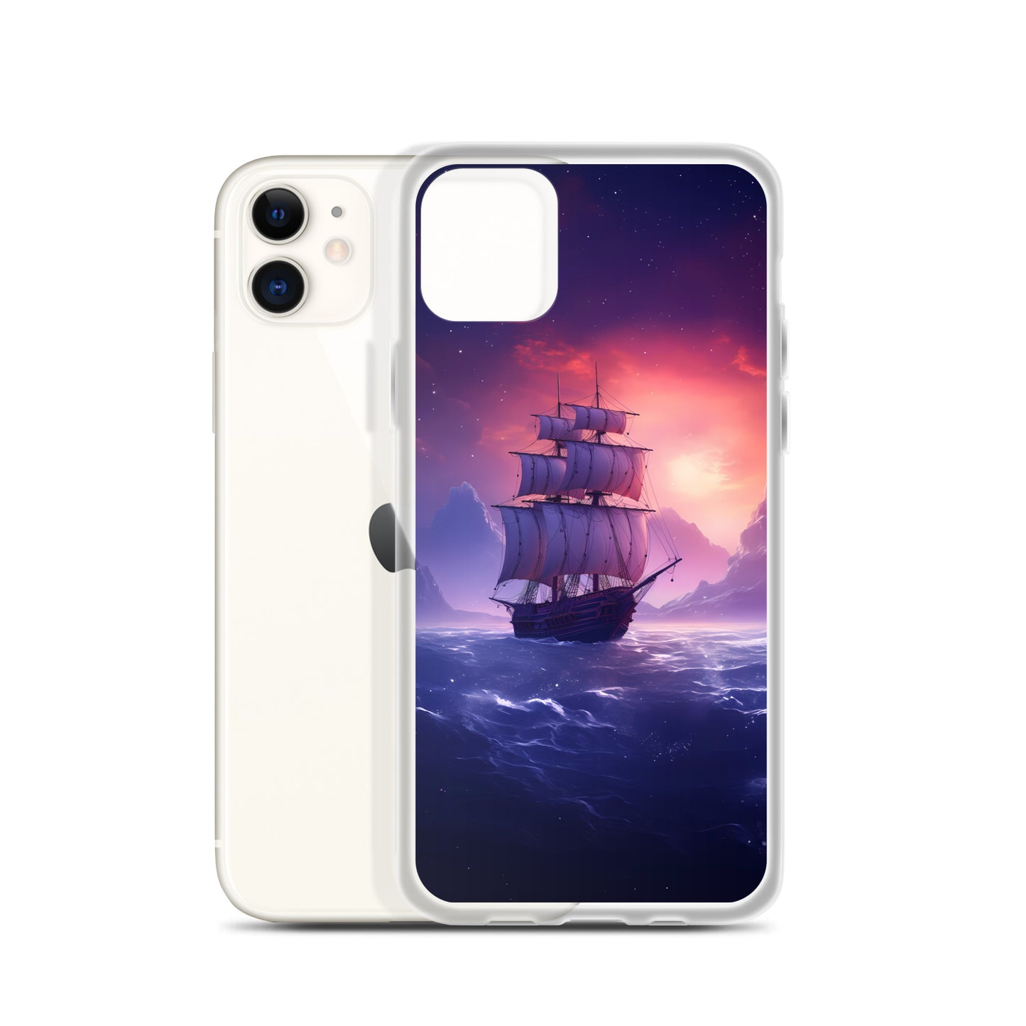 iPhone Case - Seascape Wooden Ship at Dusk