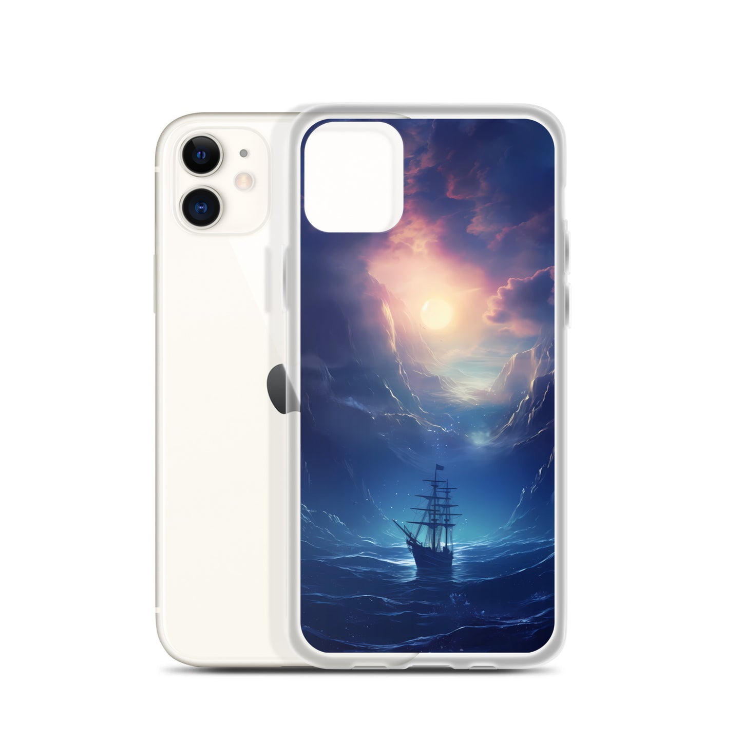 iPhone Case - Wooden Ship in Moonlight