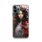 iPhone Case - Japanese Woman with Red Flowers
