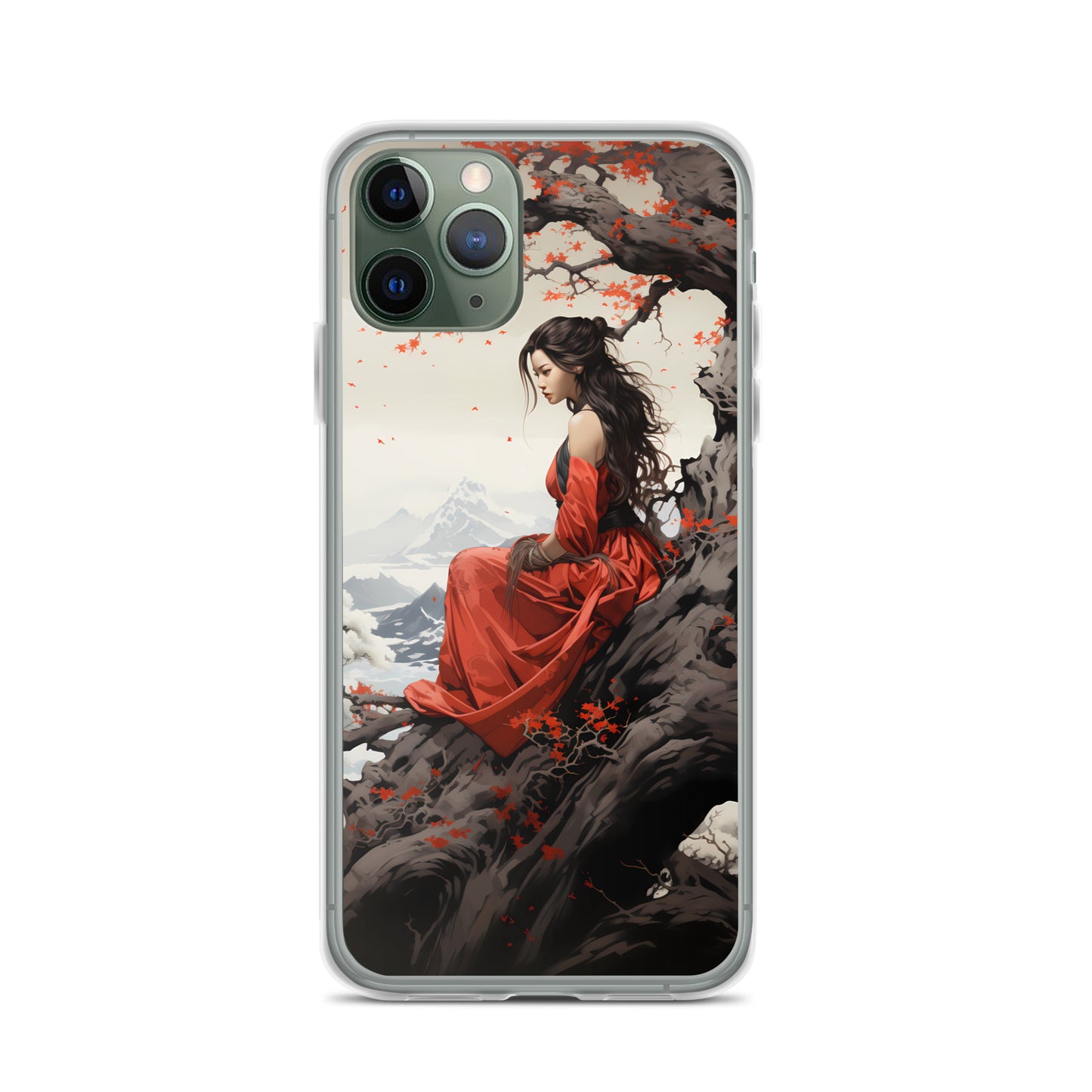 iPhone Case - Japanese Woman Under a Cherry Blossom Tree