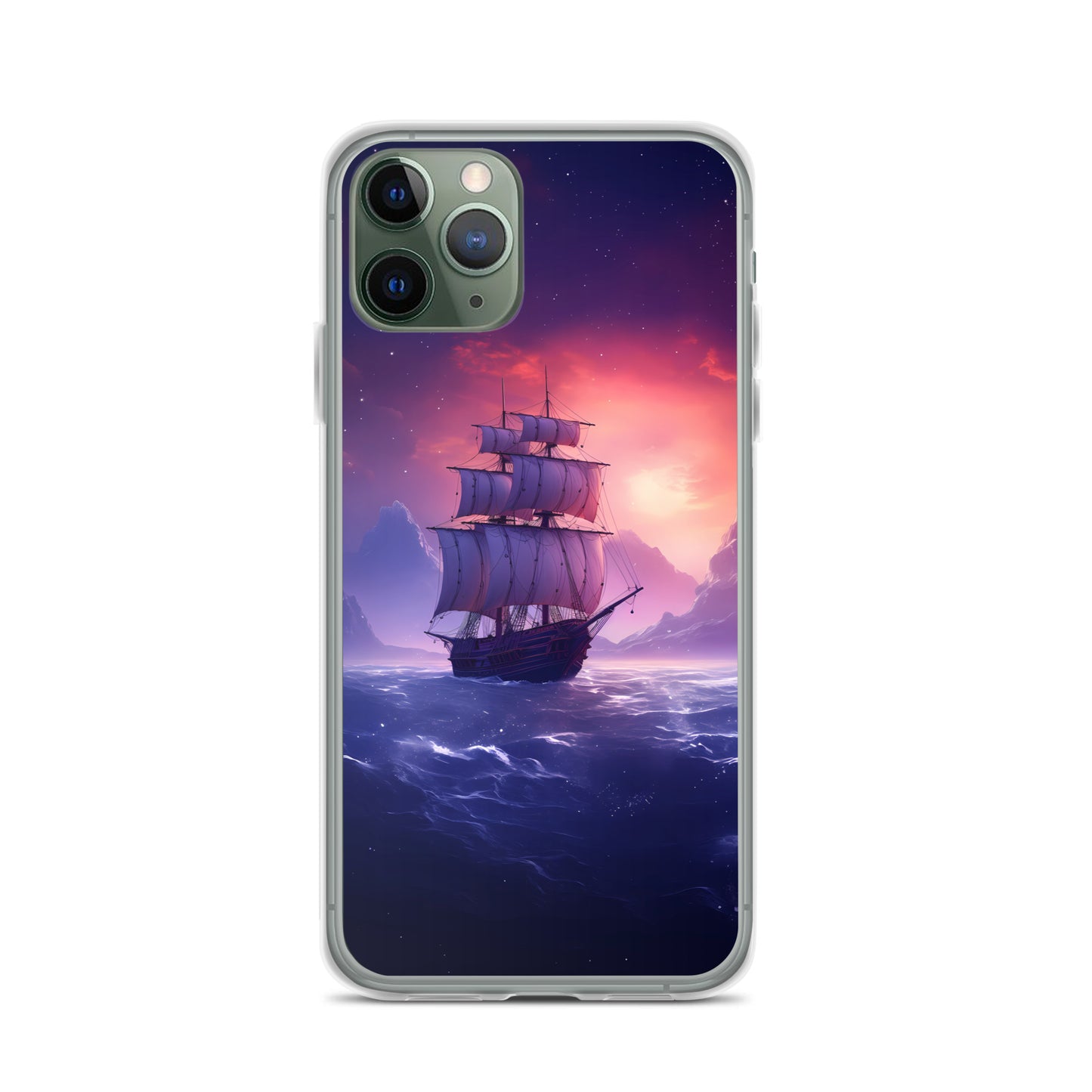 iPhone Case - Seascape Wooden Ship at Dusk