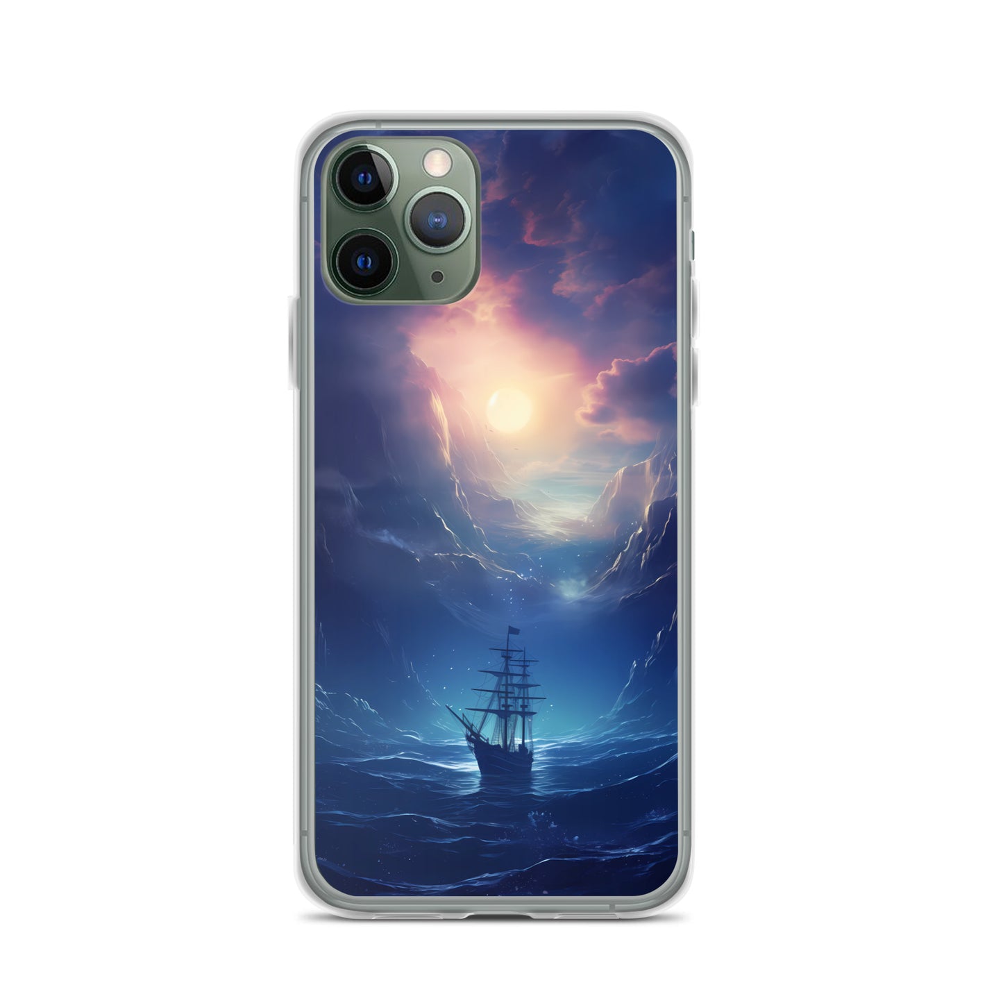 iPhone Case - Wooden Ship in Moonlight