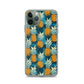 iPhone Case - Pineapple Pattern on Blue