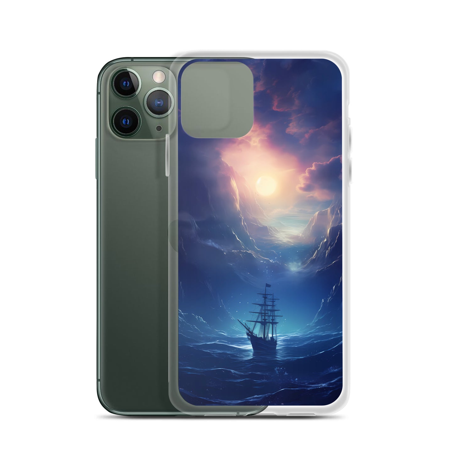 iPhone Case - Wooden Ship in Moonlight