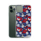 iPhone Case - Patriotic Poinsettas