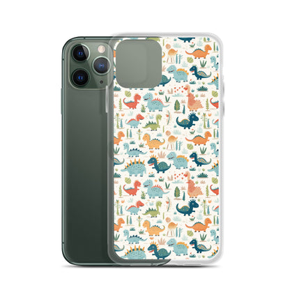 iPhone Case - Cute Dinosaurs Pattern