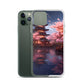 iPhone Case - Ancient Kyoto with Flying Cherry Blossoms