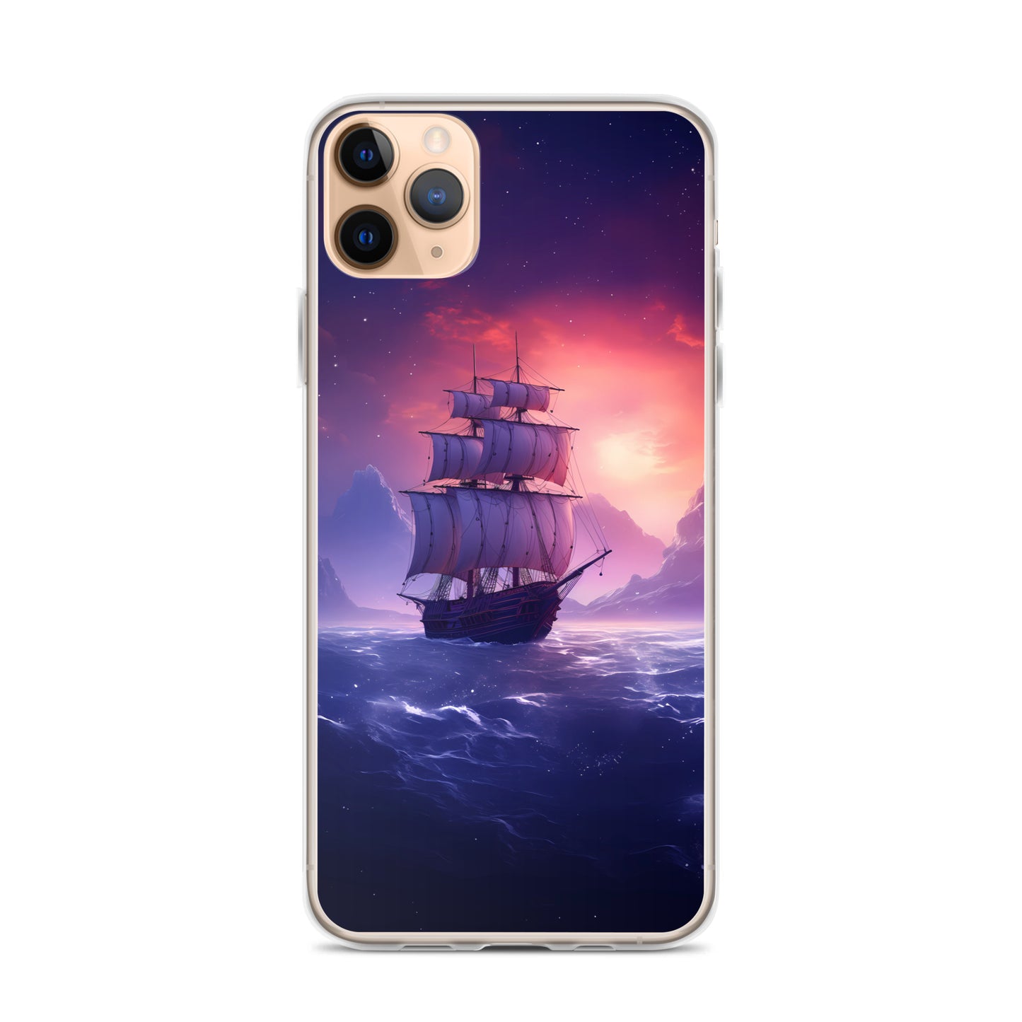 iPhone Case - Seascape Wooden Ship at Dusk