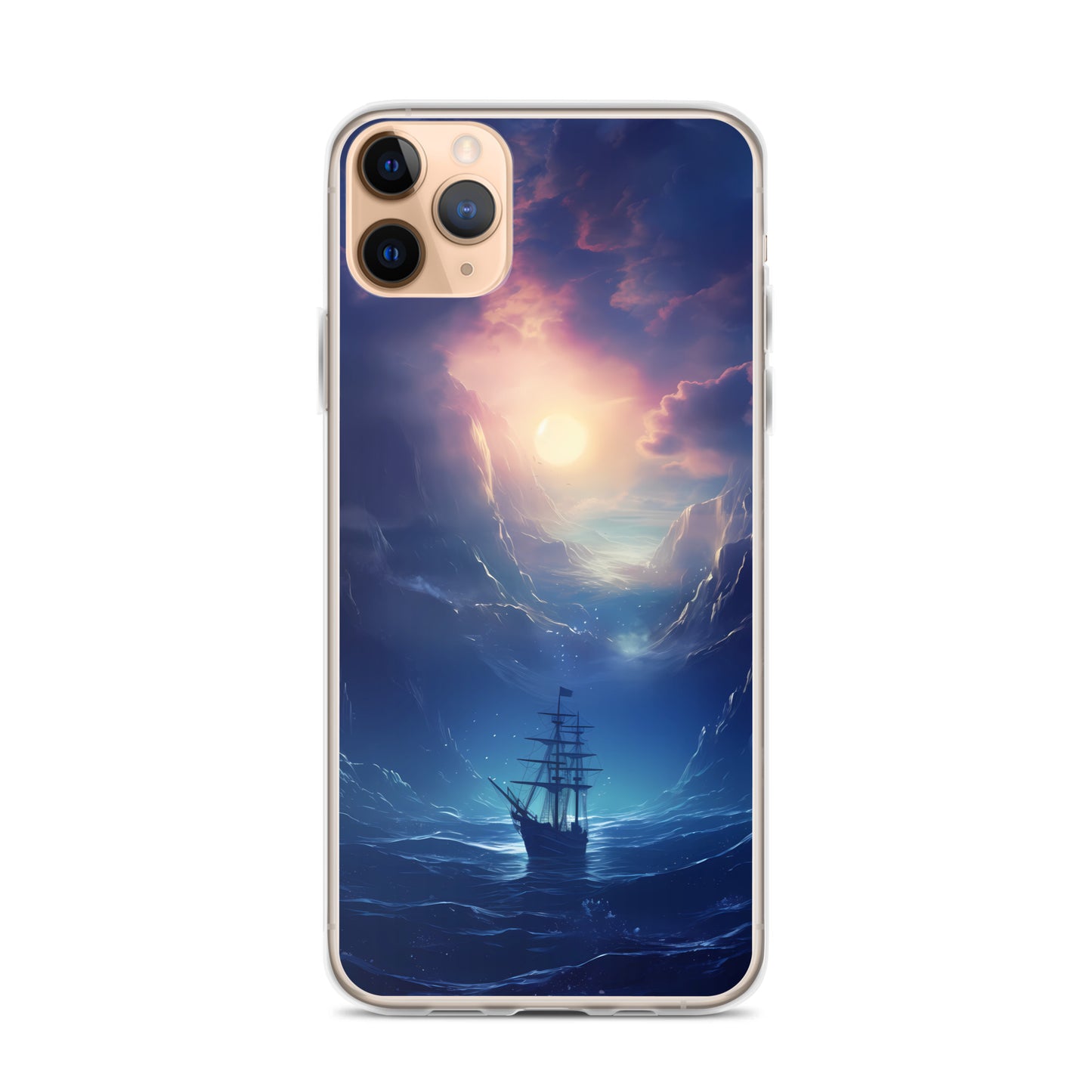 iPhone Case - Wooden Ship in Moonlight