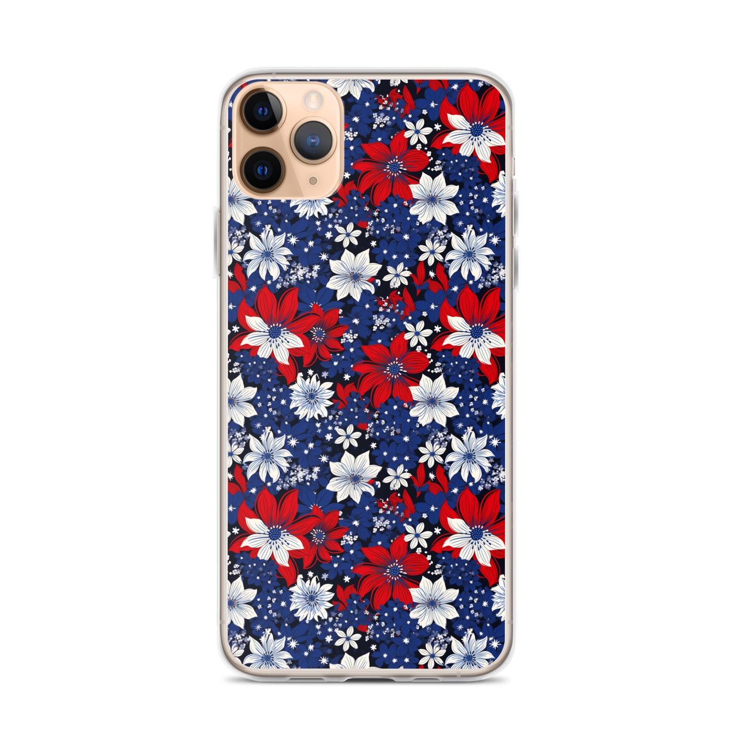 iPhone Case - Patriotic Poinsettas
