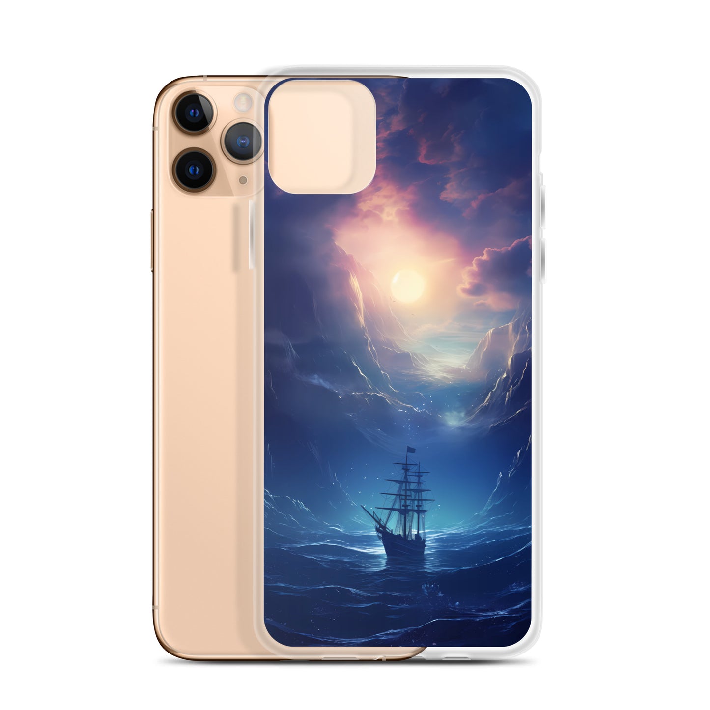 iPhone Case - Wooden Ship in Moonlight