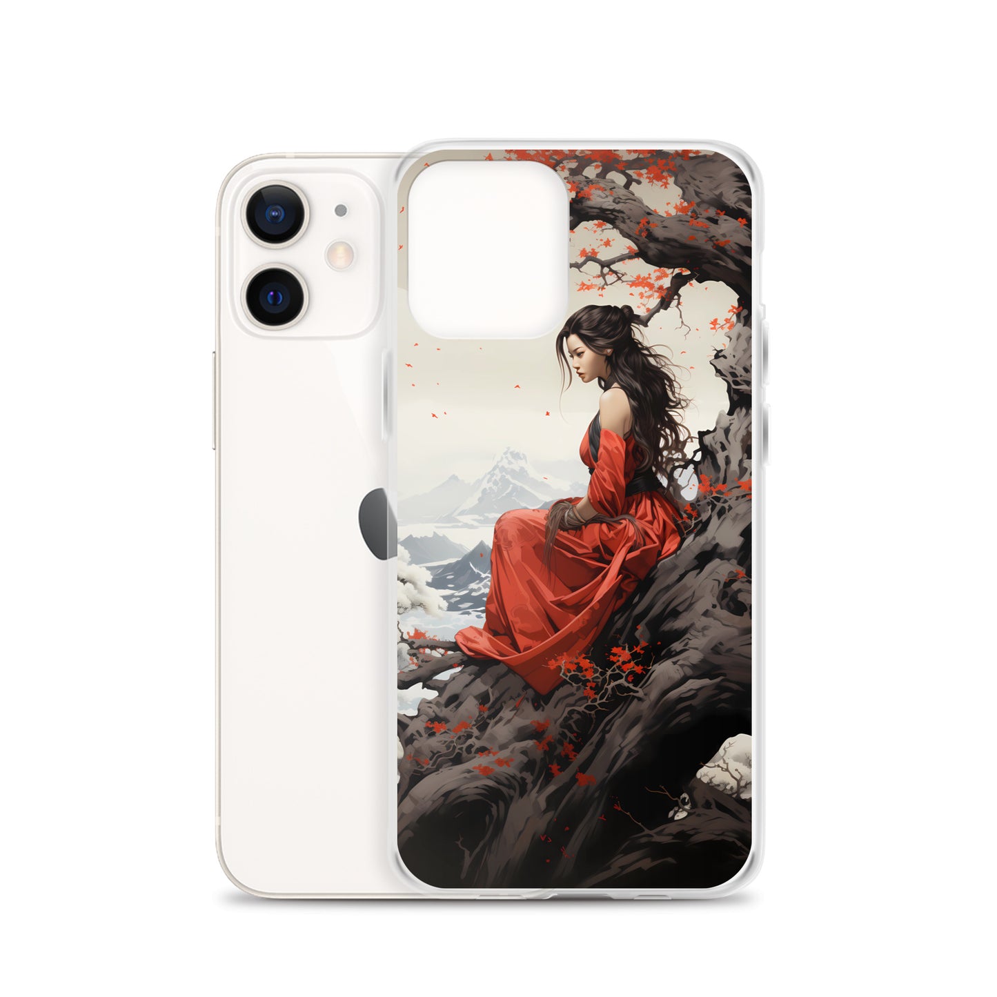 iPhone Case - Japanese Woman Under a Cherry Blossom Tree