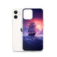 iPhone Case - Seascape Wooden Ship at Dusk