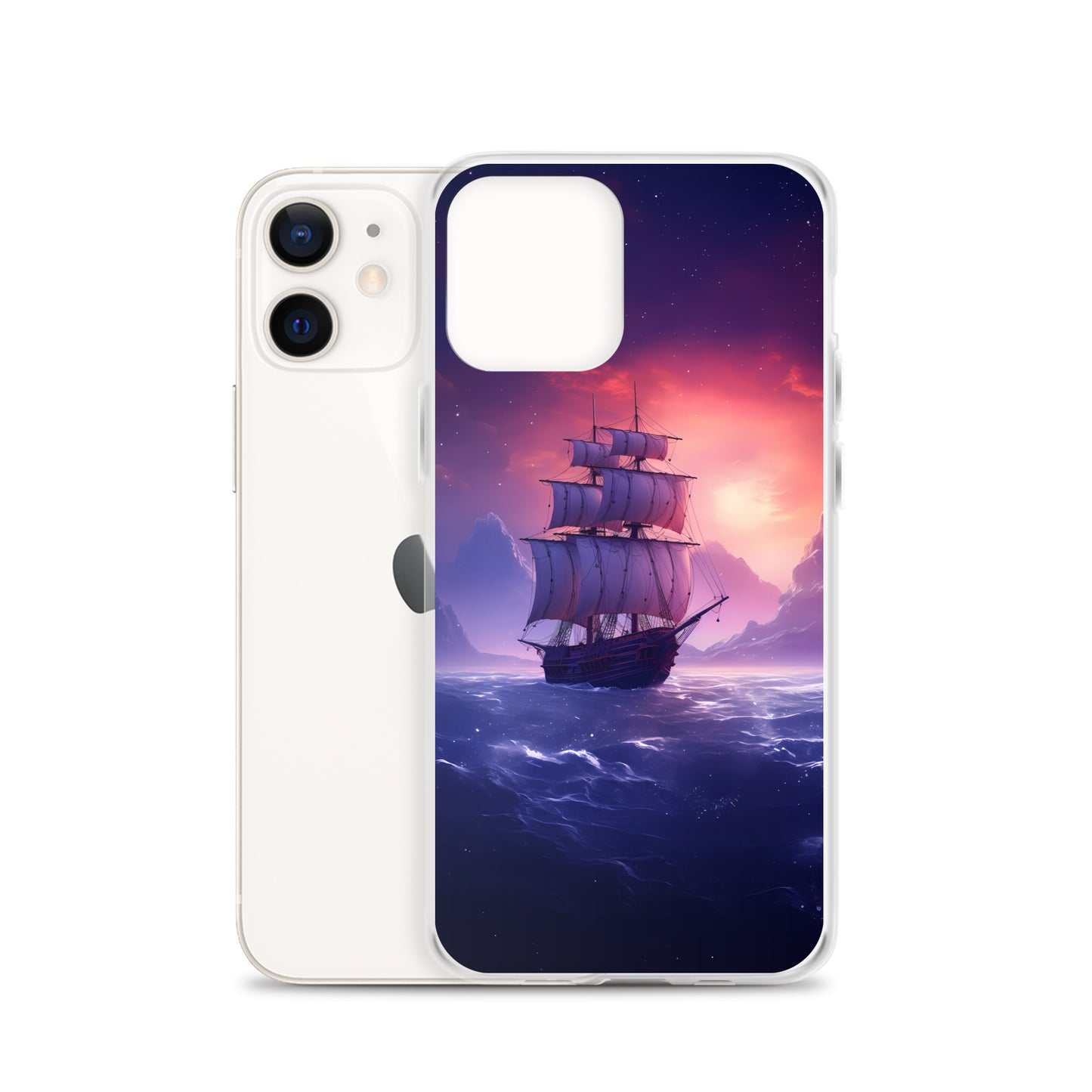 iPhone Case - Seascape Wooden Ship at Dusk