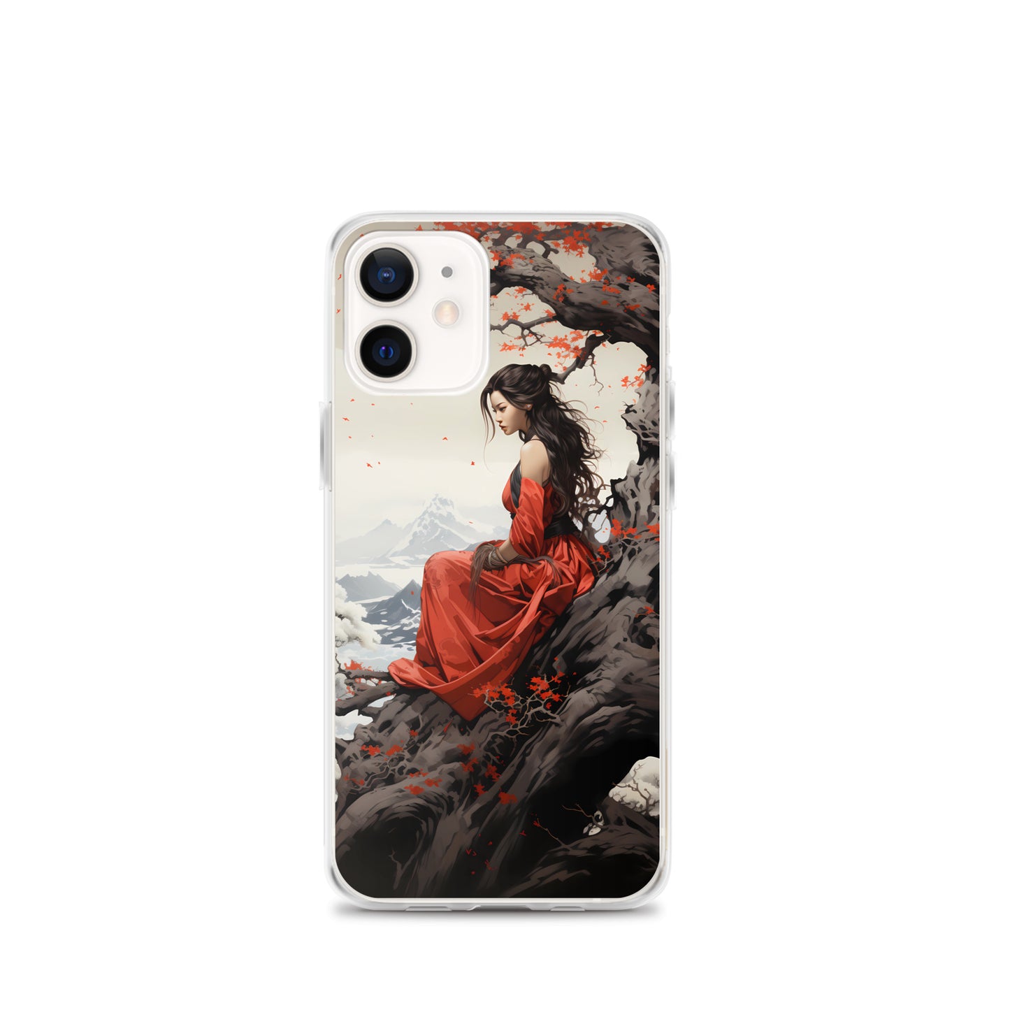 iPhone Case - Japanese Woman Under a Cherry Blossom Tree