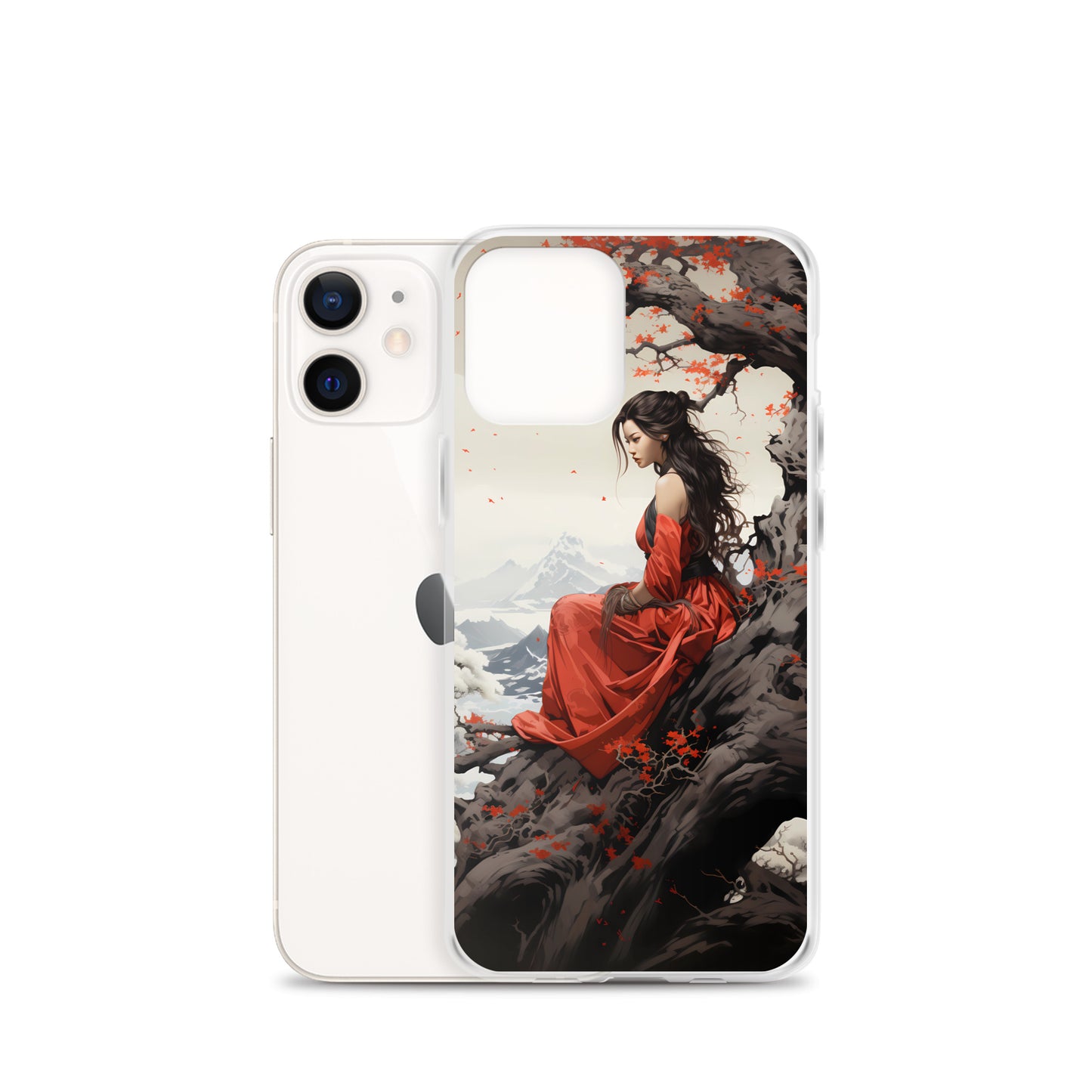 iPhone Case - Japanese Woman Under a Cherry Blossom Tree
