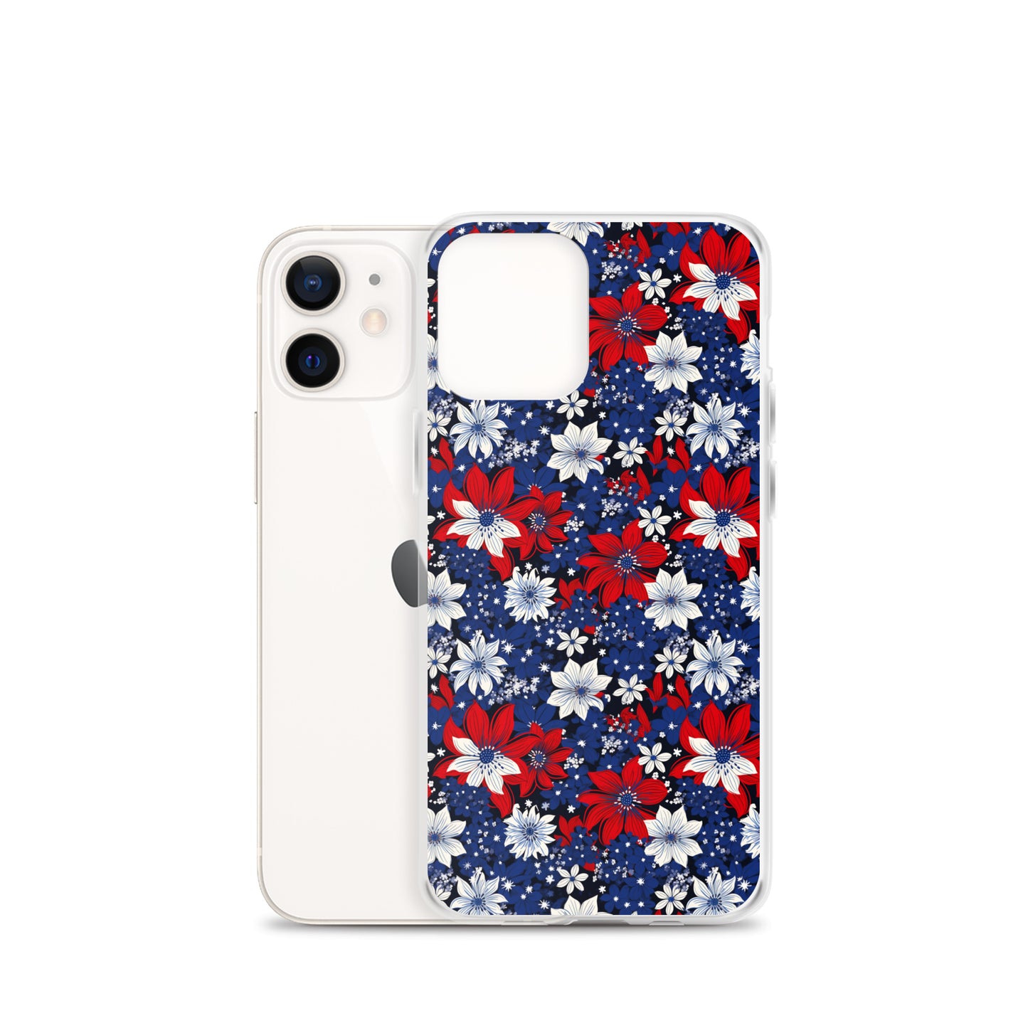 iPhone Case - Patriotic Poinsettas