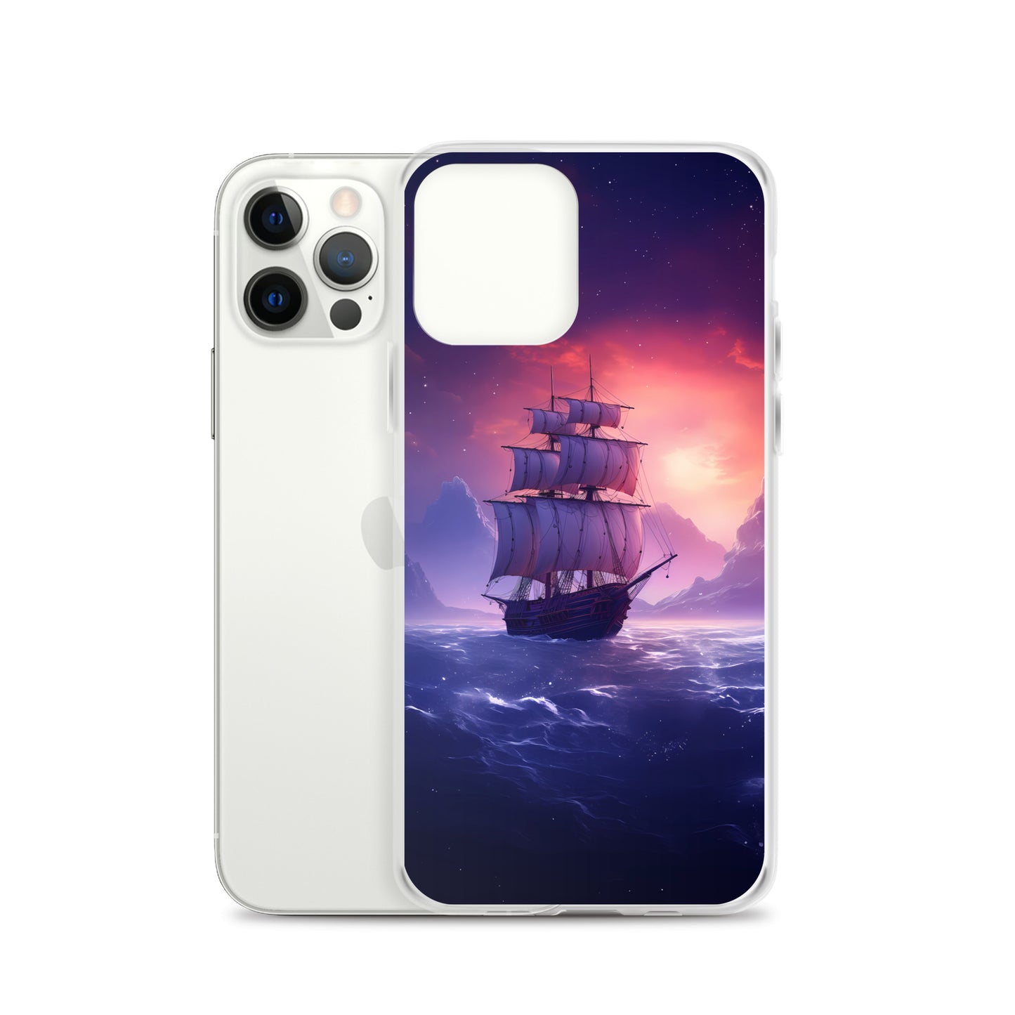 iPhone Case - Seascape Wooden Ship at Dusk