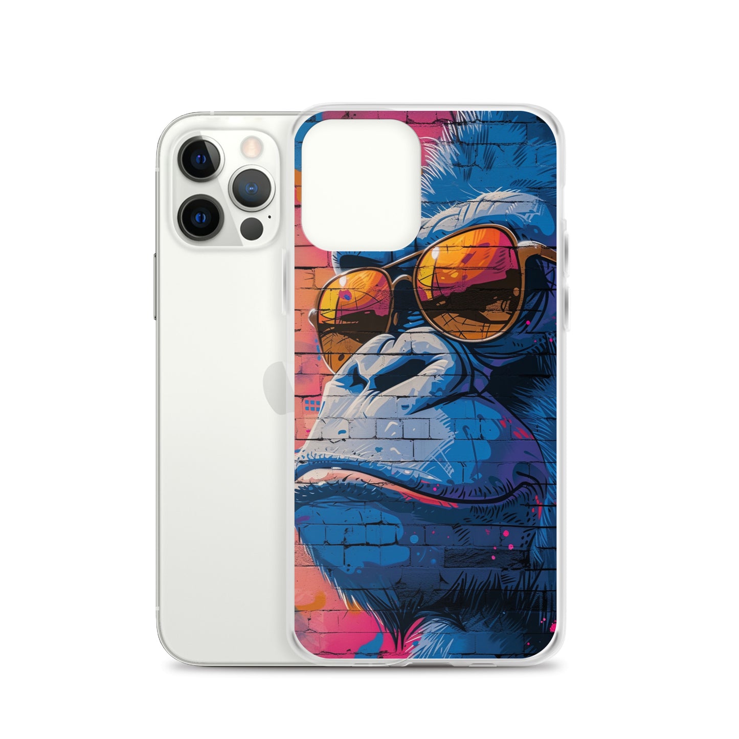 iPhone Case - Blue Gorilla Graffiti Art