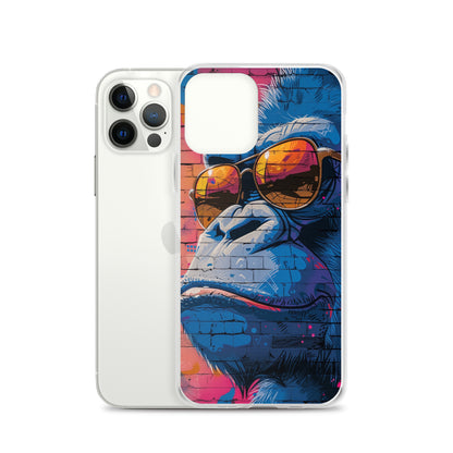 iPhone Case - Blue Gorilla Graffiti Art