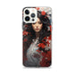 iPhone Case - Japanese Woman with Red Flowers